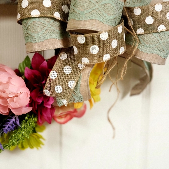 Spring Wreath For Front Door - Picture 4 of 13